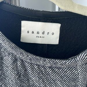 Sandro colorblock pattern coat